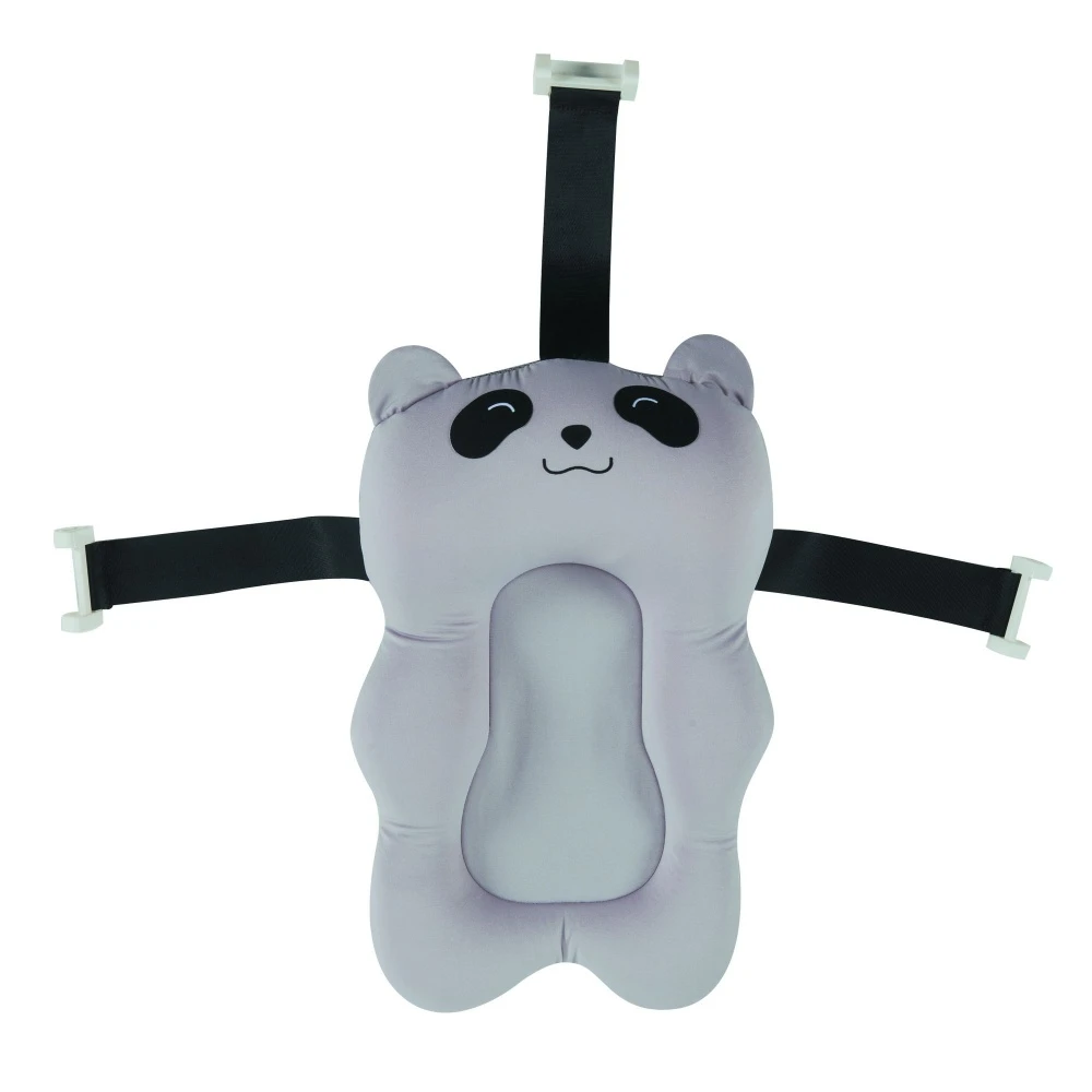 Coussin De Bain Panda Gris 1 Coussin De Bain Panda Gris
