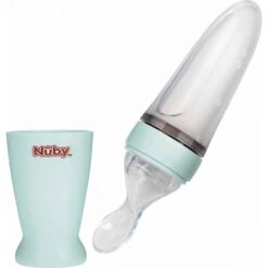 Nuby Biberon Cuillère Silicone - Vert - 3m+