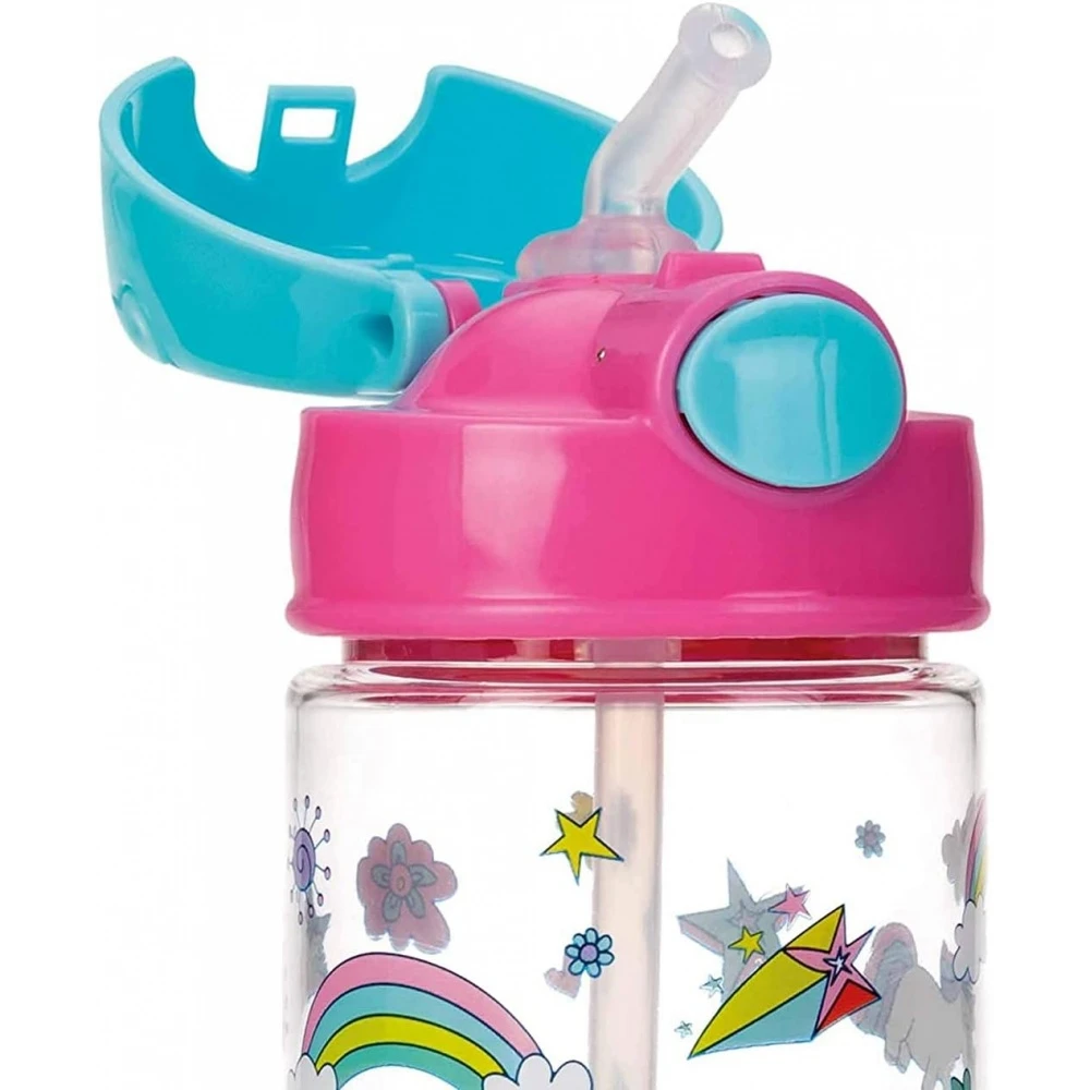 Nuby Gobelet Paille Souple Et Bouton Push En Tritan 540ml 3 Ans+ Rose 2 Nuby Gobelet Paille Souple Et Bouton Push En Tritan 540ml 3 Ans+ Rose – Image 2
