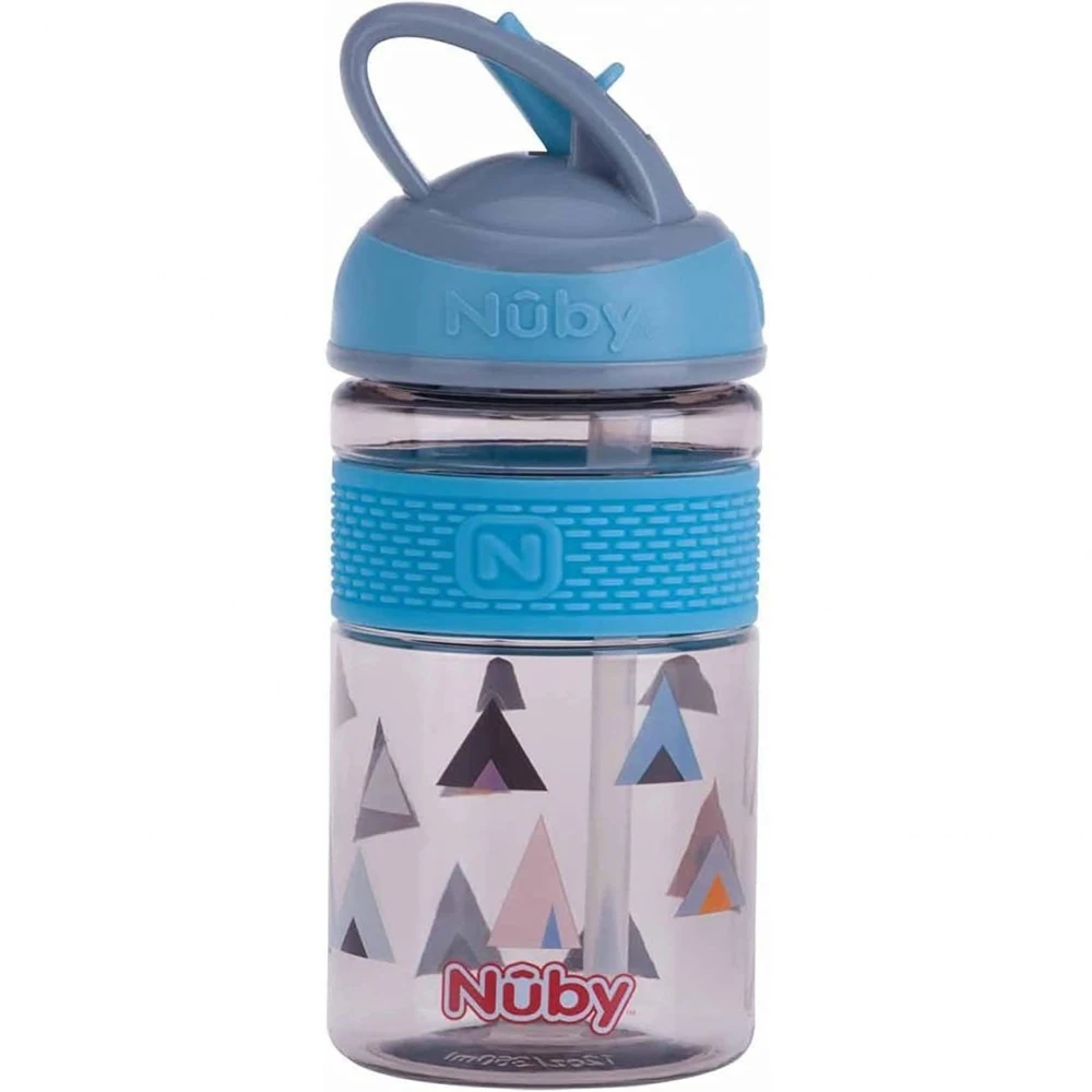 Nuby Gobelet 2 En 1 Paille Dure En Tritan Bleu 360ml 3 Ans Et + 1 Nuby Gobelet 2 En 1 Paille Dure En Tritan Bleu 360ml 3 Ans Et +