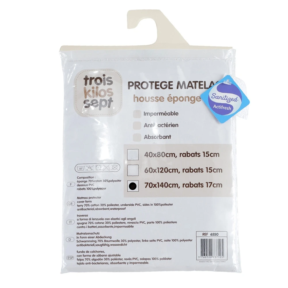 Housse Alèse Bébé Imperméable 70 X 140 Cm 2 Housse Alèse Bébé Imperméable 70 X 140 Cm – Image 2