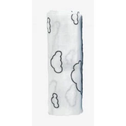 Lange 115 X 115 Cm Viscose De Bambou - Nuage (blanc Ou Bleu)