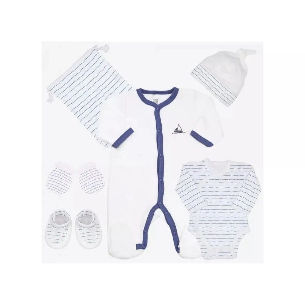 Kit Naissance 6 Pièces 0 Mois - Bleu 1 Kit Naissance 6 Pièces 0 Mois - Bleu