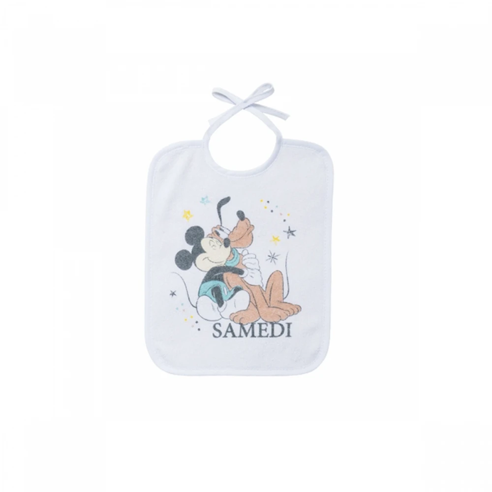 Lot De 7 Bavoirs Naissance Journalier Mickey Little One 5 Lot De 7 Bavoirs Naissance Journalier Mickey Little One – Image 5