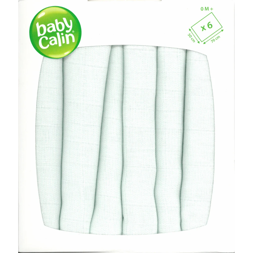 Lot De 6 Langes Carré Douceur 2 Lot De 6 Langes Carré Douceur – Image 2