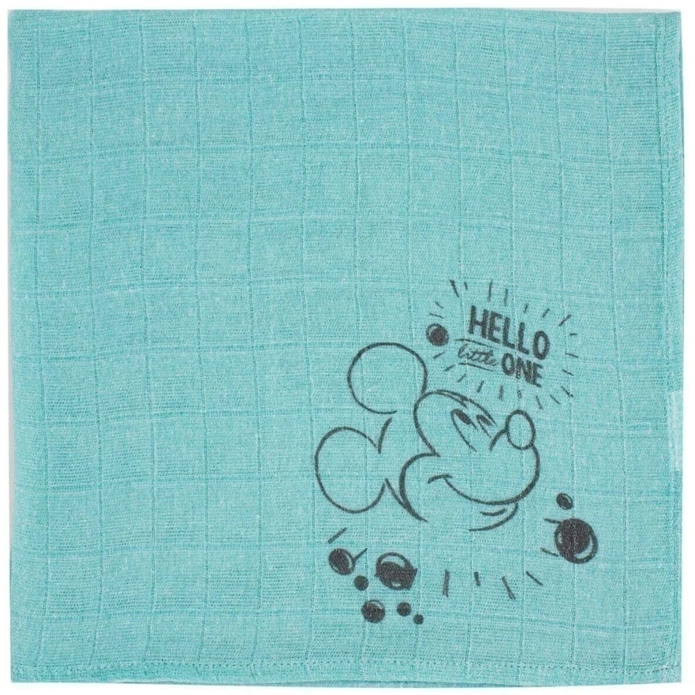 Lot De 3 Langes En Coton 60 X 60 Cm - Mickey 5 Lot De 3 Langes En Coton 60 X 60 Cm - Mickey – Image 5