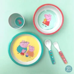 Coffret Repas 5 Pièces Peppa Pig -Allobébé pj056557015 2