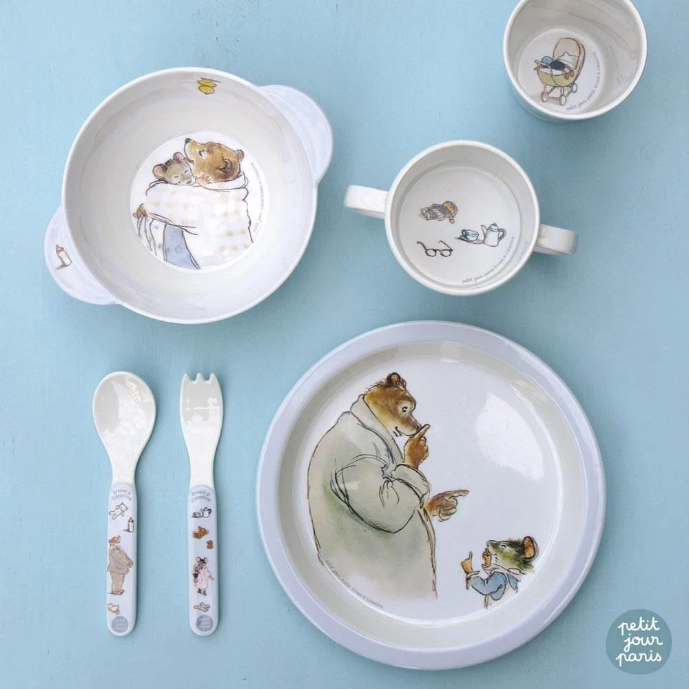 Coffret Repas 5 Pièces Ernest Et Célestine 3 Coffret Repas 5 Pièces Ernest Et Célestine – Image 3