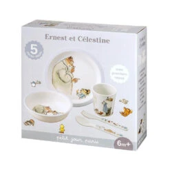 Coffret Repas 5 Pièces Ernest Et Célestine 11 Coffret Repas 5 Pièces Ernest Et Célestine -Allobébé pj056587010 5