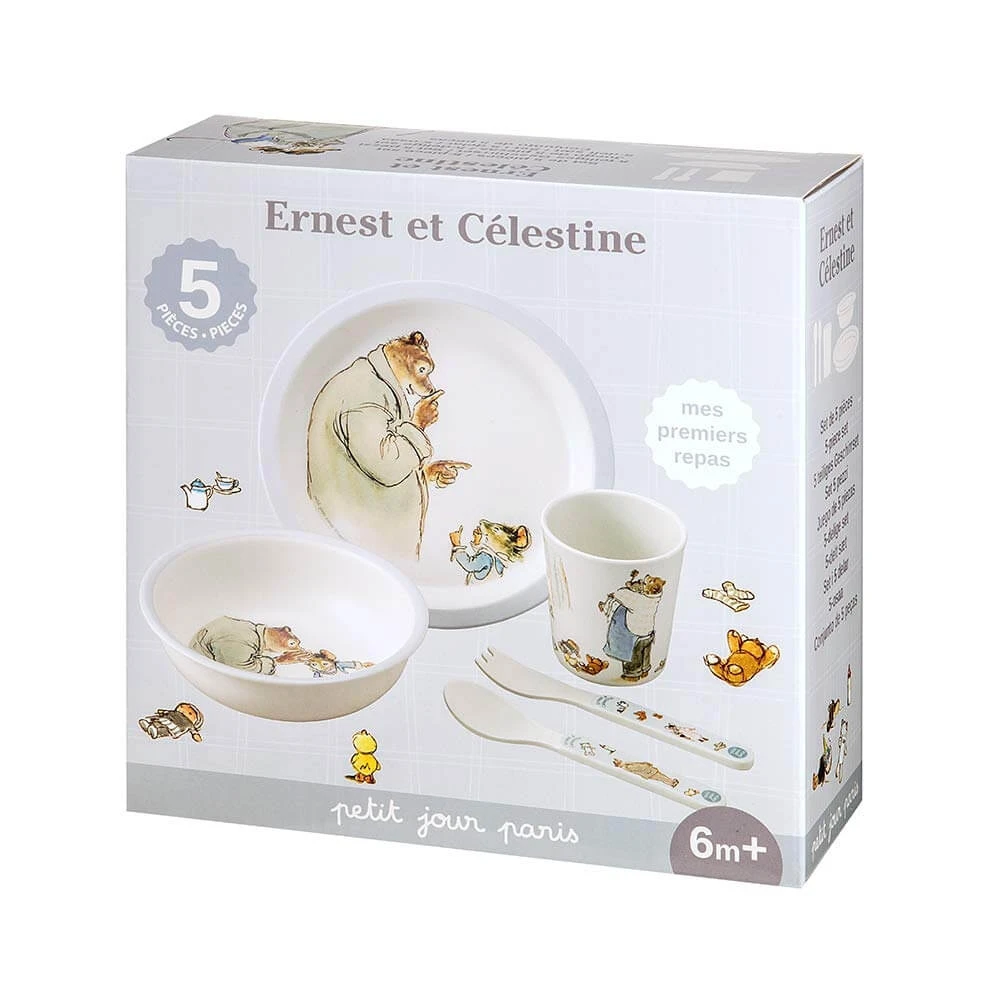 Coffret Repas 5 Pièces Ernest Et Célestine 6 Coffret Repas 5 Pièces Ernest Et Célestine – Image 6