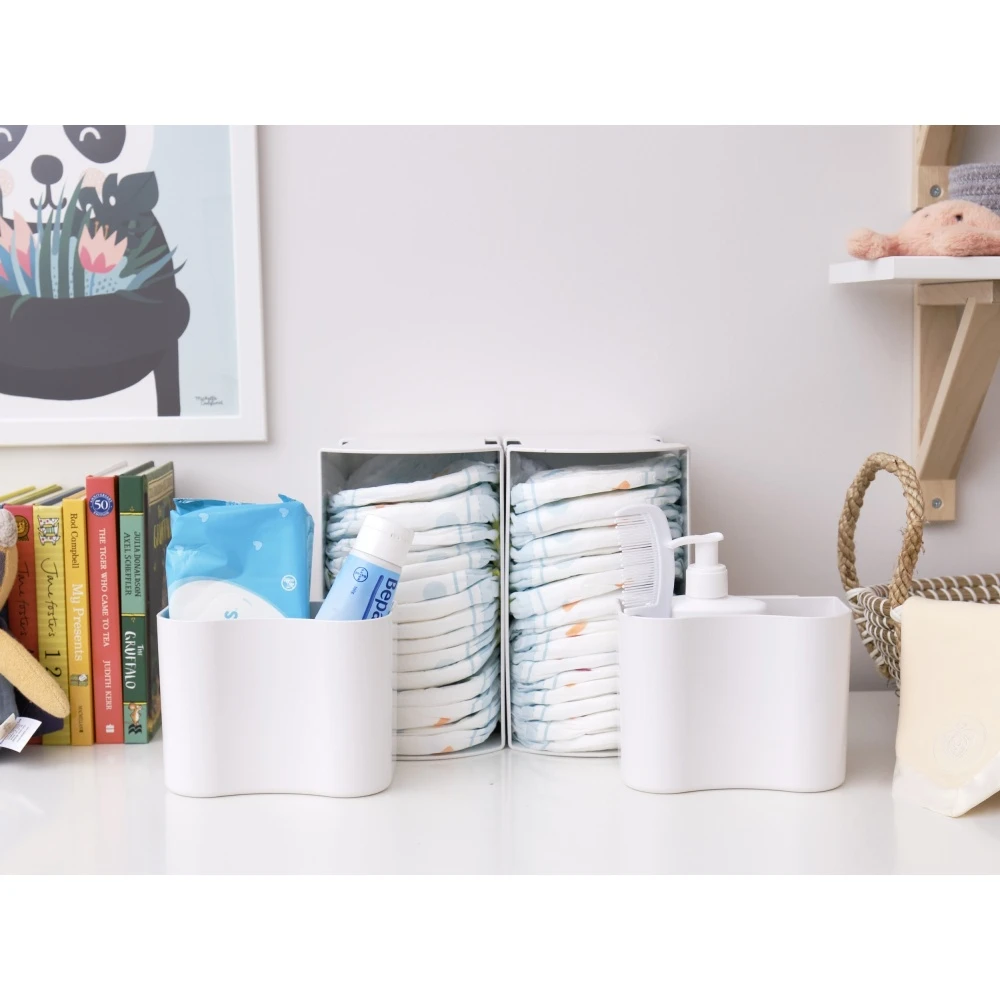 Dispositif Rangement De Couches Modulable Blanc 9 Dispositif Rangement De Couches Modulable Blanc – Image 9