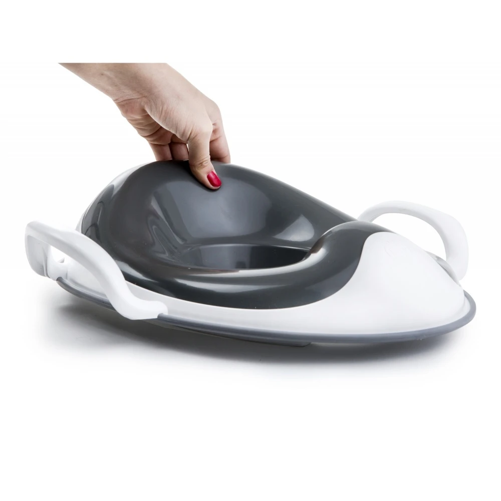 Réducteur Toilette Bébé Weepod Gris Foncé/blanc 2 Réducteur Toilette Bébé Weepod Gris Foncé/blanc – Image 2