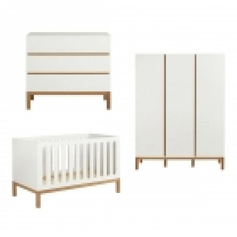 Chambre Trio Lit Bébé 70x140 Cm évolutif En Canapé + Armoire Xl + Commode Avec Plan à Langer Indigo White 5 Chambre Trio Lit Bébé 70x140 Cm évolutif En Canapé + Armoire Xl + Commode Avec Plan à Langer Indigo White – Image 5