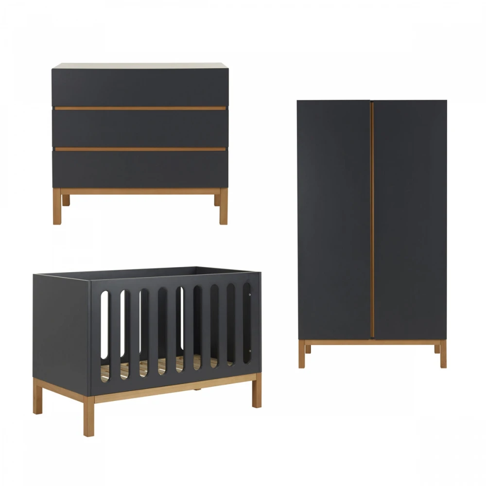 Chambre Trio Lit Bébé 60x120 Cm évolutif En Canapé + Armoire + Commode Avec Plan à Langer Indigo Moonshadow 1 Chambre Trio Lit Bébé 60x120 Cm évolutif En Canapé + Armoire + Commode Avec Plan à Langer Indigo Moonshadow