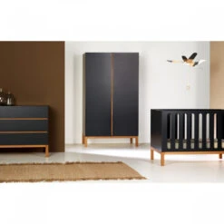 Chambre Trio Lit Bébé 60x120 Cm évolutif En Canapé + Armoire + Commode Avec Plan à Langer Indigo Moonshadow 15 Chambre Trio Lit Bébé 60x120 Cm évolutif En Canapé + Armoire + Commode Avec Plan à Langer Indigo Moonshadow -Allobébé qu061605869 7