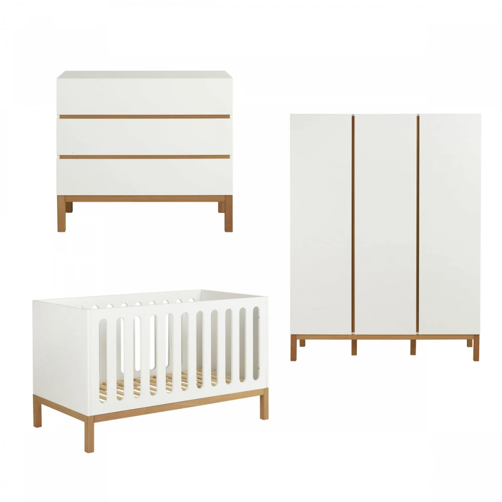 Chambre Trio Lit Bébé 60x120 Cm évolutif En Canapé + Armoire Xl + Commode Avec Plan à Langer Indigo White 1 Chambre Trio Lit Bébé 60x120 Cm évolutif En Canapé + Armoire Xl + Commode Avec Plan à Langer Indigo White