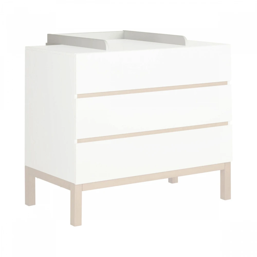 Chambre Trio Lit Bébé 60x120 Cm évolutif En Canapé + Armoire Xl + Commode Avec Plan à Langer Indigo White 4 Chambre Trio Lit Bébé 60x120 Cm évolutif En Canapé + Armoire Xl + Commode Avec Plan à Langer Indigo White – Image 4