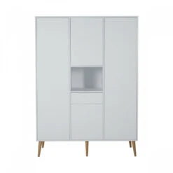 Chambre Trio Lit Bébé 70x140 Cm évolutif En Lit Enfant + Armoire Xl + Commode Avec Plan à Langer Cocoon Ice White 14 Chambre Trio Lit Bébé 70x140 Cm évolutif En Lit Enfant + Armoire Xl + Commode Avec Plan à Langer Cocoon Ice White -Allobébé qu061652287 4