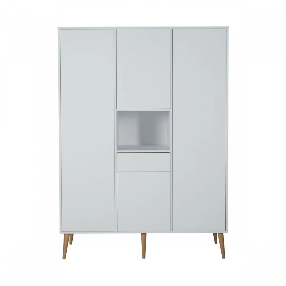 Chambre Trio Lit Bébé 70x140 Cm évolutif En Lit Enfant + Armoire Xl + Commode Avec Plan à Langer Cocoon Ice White 5 Chambre Trio Lit Bébé 70x140 Cm évolutif En Lit Enfant + Armoire Xl + Commode Avec Plan à Langer Cocoon Ice White – Image 5