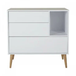 Chambre Trio Lit Bébé 70x140 Cm évolutif En Lit Enfant + Armoire + Commode Avec Plan à Langer Cocoon Ice White 14 Chambre Trio Lit Bébé 70x140 Cm évolutif En Lit Enfant + Armoire + Commode Avec Plan à Langer Cocoon Ice White -Allobébé qu061652294 4