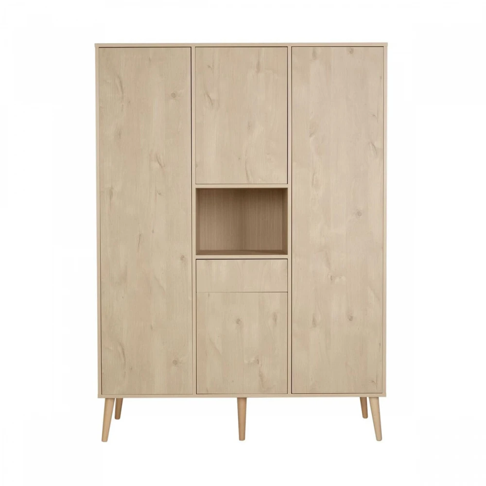 Chambre Trio Lit Bébé 60x120 Cm + Armoire Xl + Commode Avec Plan à Langer Cocoon Natural Oak 3 Chambre Trio Lit Bébé 60x120 Cm + Armoire Xl + Commode Avec Plan à Langer Cocoon Natural Oak – Image 3