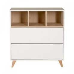 Chambre Trio Lit Bébé 60x120 Cm + Armoire + Commode Avec Plan à Langer Loft White 11 Chambre Trio Lit Bébé 60x120 Cm + Armoire + Commode Avec Plan à Langer Loft White -Allobébé qu061661402 5