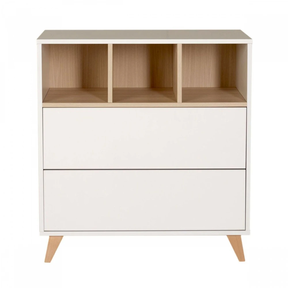 Chambre Trio Lit Bébé 60x120 Cm + Armoire + Commode Avec Plan à Langer Loft White 6 Chambre Trio Lit Bébé 60x120 Cm + Armoire + Commode Avec Plan à Langer Loft White – Image 6