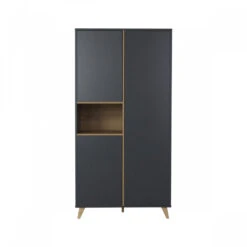 Chambre Trio Lit Bébé 60x120 Cm + Armoire + Commode Avec Plan à Langer Loft Anthracite 9 Chambre Trio Lit Bébé 60x120 Cm + Armoire + Commode Avec Plan à Langer Loft Anthracite -Allobébé qu061661464 2