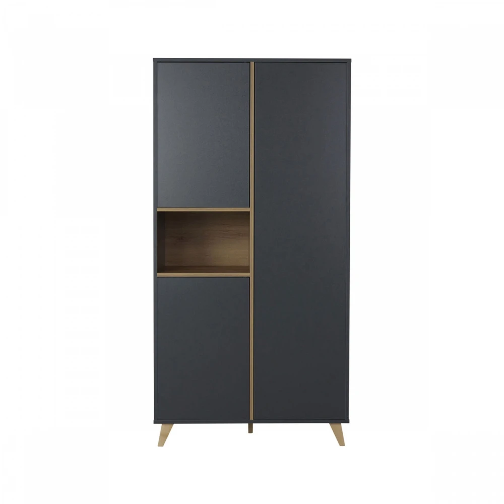 Chambre Trio Lit Bébé 60x120 Cm + Armoire + Commode Avec Plan à Langer Loft Anthracite 3 Chambre Trio Lit Bébé 60x120 Cm + Armoire + Commode Avec Plan à Langer Loft Anthracite – Image 3