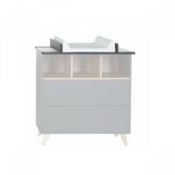 Chambre Trio Lit Bébé 60x120 Cm + Armoire + Commode Avec Plan à Langer Loft Anthracite 12 Chambre Trio Lit Bébé 60x120 Cm + Armoire + Commode Avec Plan à Langer Loft Anthracite -Allobébé qu061661464 5