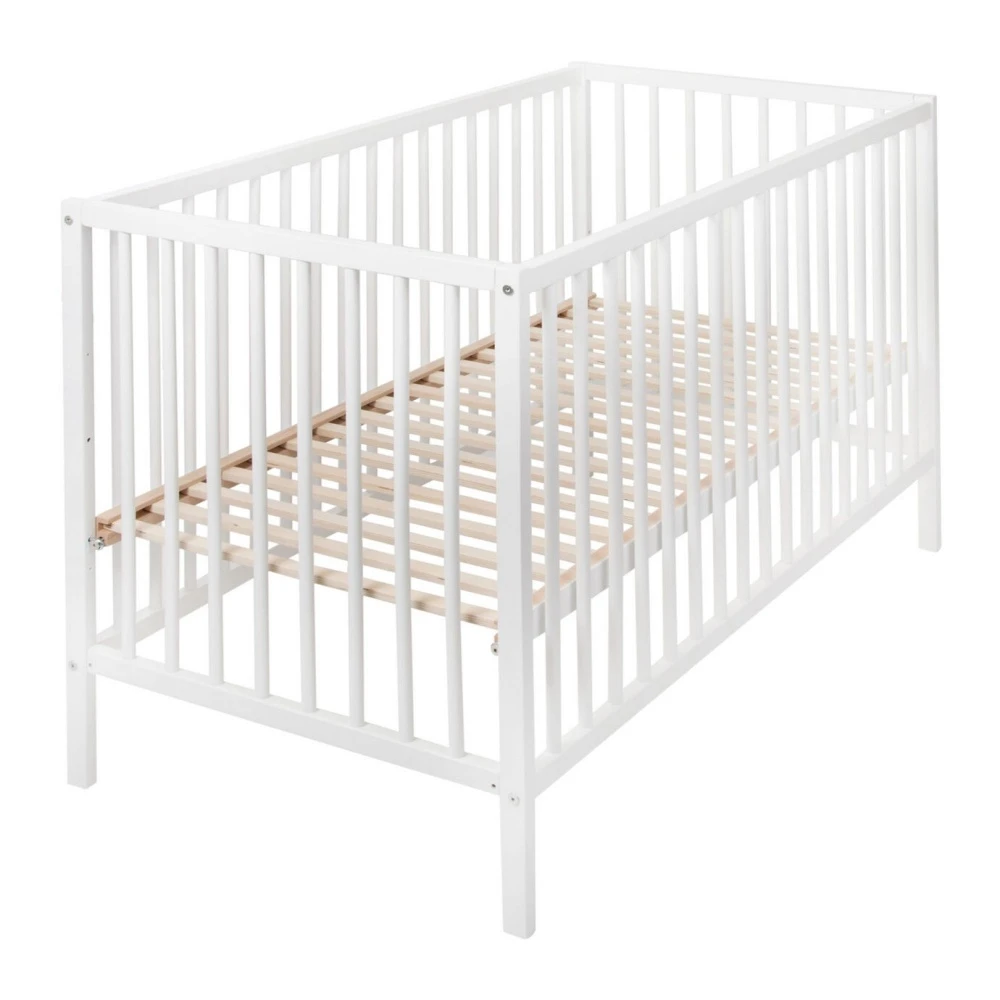 Lit Bébé 60x120 Cm Lina - Blanc 1 Lit Bébé 60x120 Cm Lina - Blanc