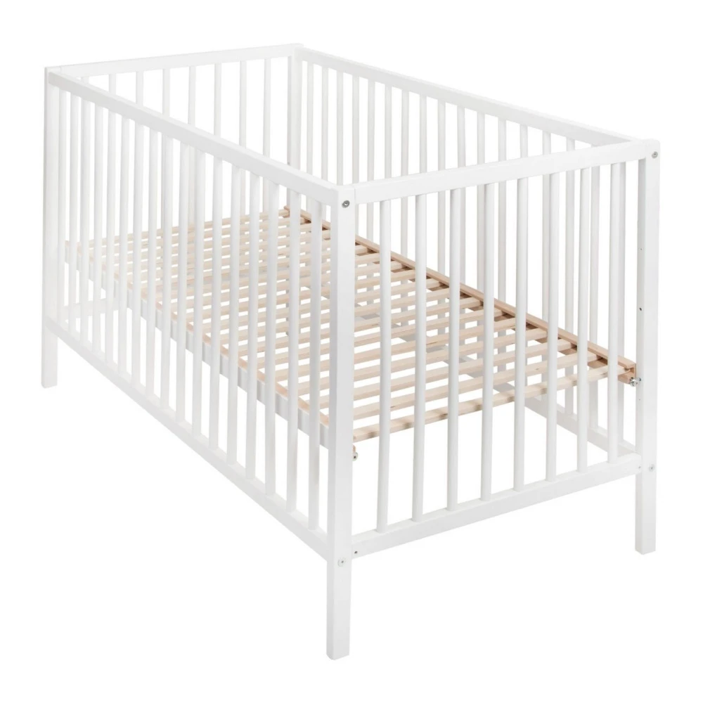 Lit Bébé 60x120 Cm Lina - Blanc 3 Lit Bébé 60x120 Cm Lina - Blanc – Image 3