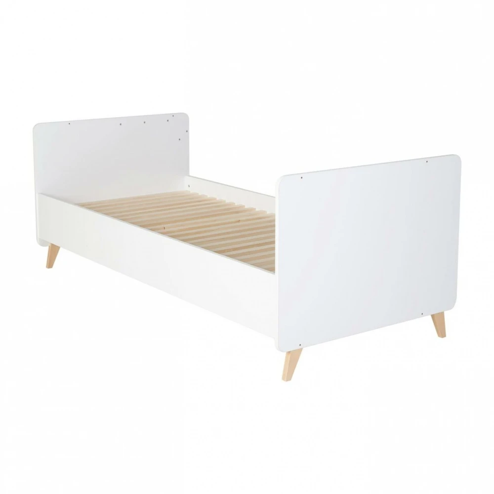 Lit Bébé 60x120 Cm évolutif En Lit Junior Loft White 2 Lit Bébé 60x120 Cm évolutif En Lit Junior Loft White – Image 2