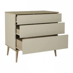 Commode 3 Tiroirs Flow Argile Et Oak -Allobébé qu064185883 3