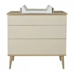 Commode 3 Tiroirs Flow Argile Et Oak -Allobébé qu064185883 6