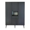 Armoire 4 Portes 1 Niche Cocoon Eboni