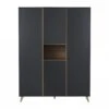Armoire 4 Portes 1 Niche Loft Anthracite