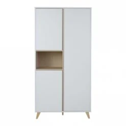 Armoire 3 Portes 1 Niche Loft White