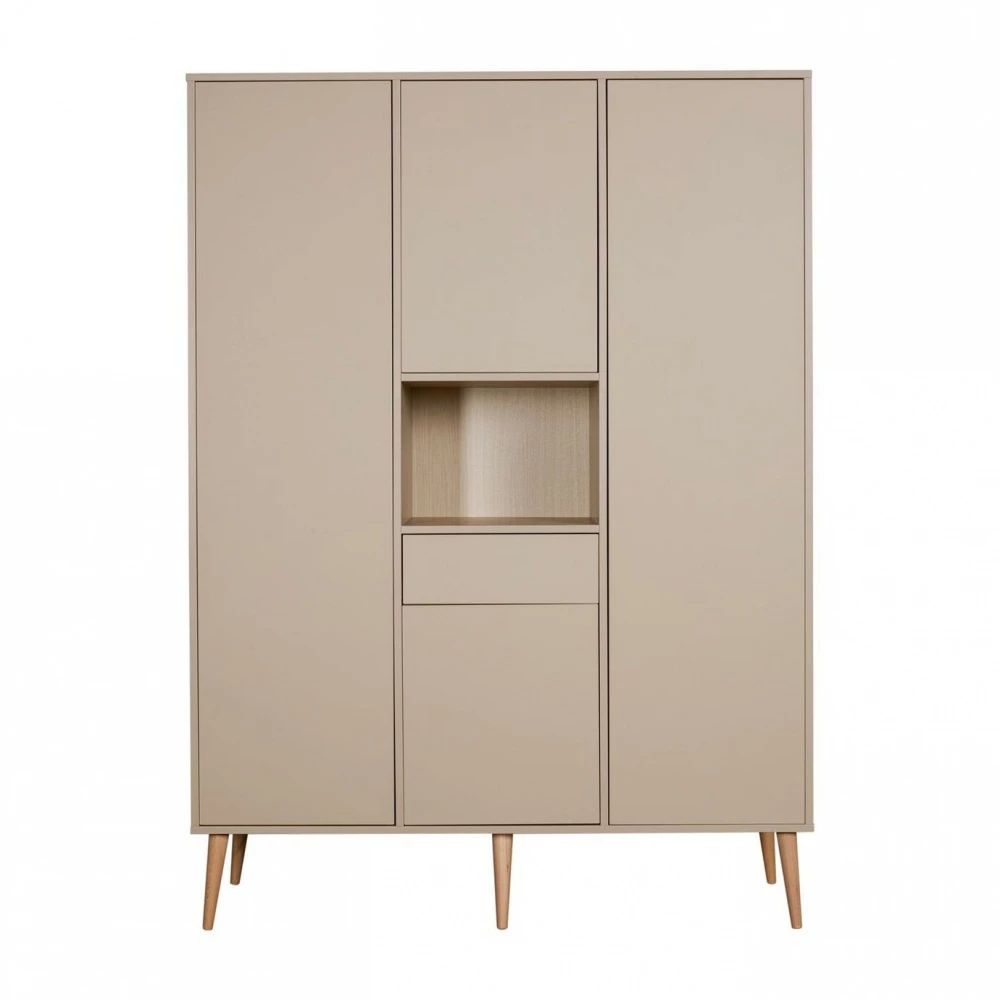 Armoire 4 Portes 1 Niche Cocoon Latte 1 Armoire 4 Portes 1 Niche Cocoon Latte