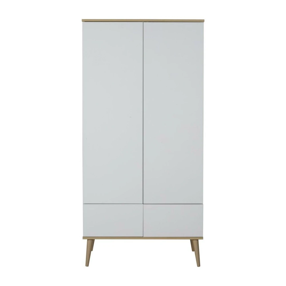 Armoire 2 Portes Flow White Et Oak 2 Armoire 2 Portes Flow White Et Oak – Image 2