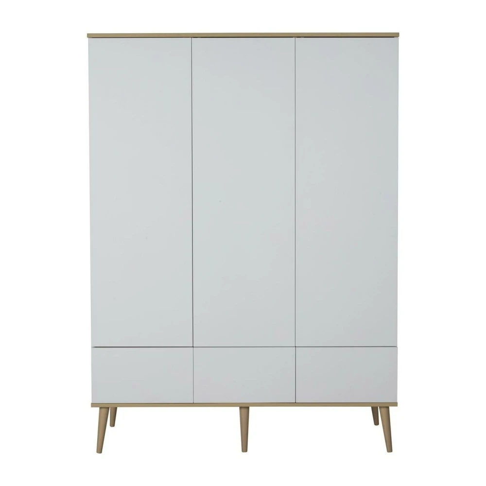 Armoire 3 Portes Flow White Et Oak 3 Armoire 3 Portes Flow White Et Oak – Image 3
