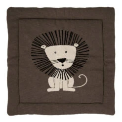 Tapis De Parc Tricot Lion 100 X 100 Cm