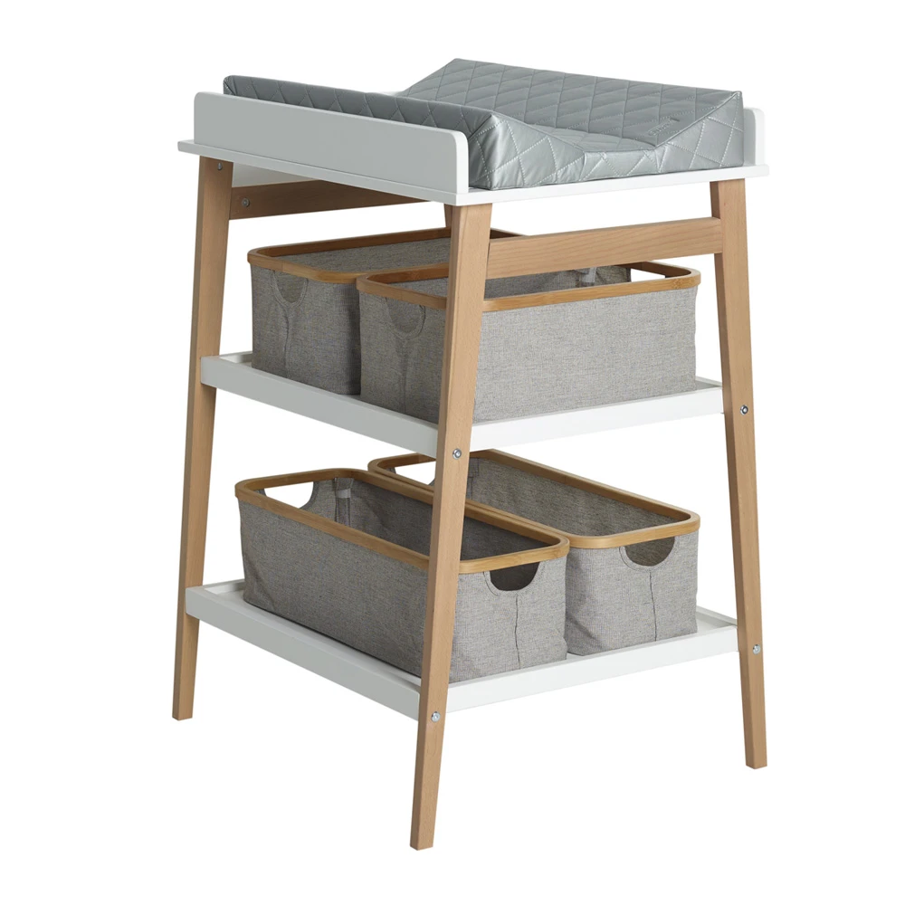 Table à Langer Hip Blanc/naturel 2 Table à Langer Hip Blanc/naturel – Image 2