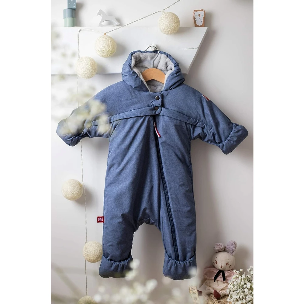 Red Castle Combinaison T-zip 6-12 Mois - Bleu Chiné 3 Red Castle Combinaison T-zip 6-12 Mois - Bleu Chiné – Image 3