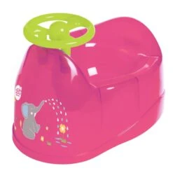 Pot Bébé Avec Volant Rose Décor éléphant