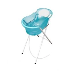 Baignoire 0-6 Mois Turquoise Translu Transat Intégré +support à pied