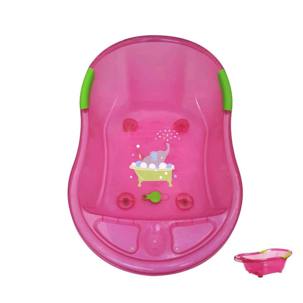 Baignoire Bébé éléphant Rose Avec Vidange 1 Baignoire Bébé éléphant Rose Avec Vidange