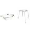 Pack Baignoire Bébé Avec Vidange Blanche + Support De Baignoire Et Tuyau D'évacuation
