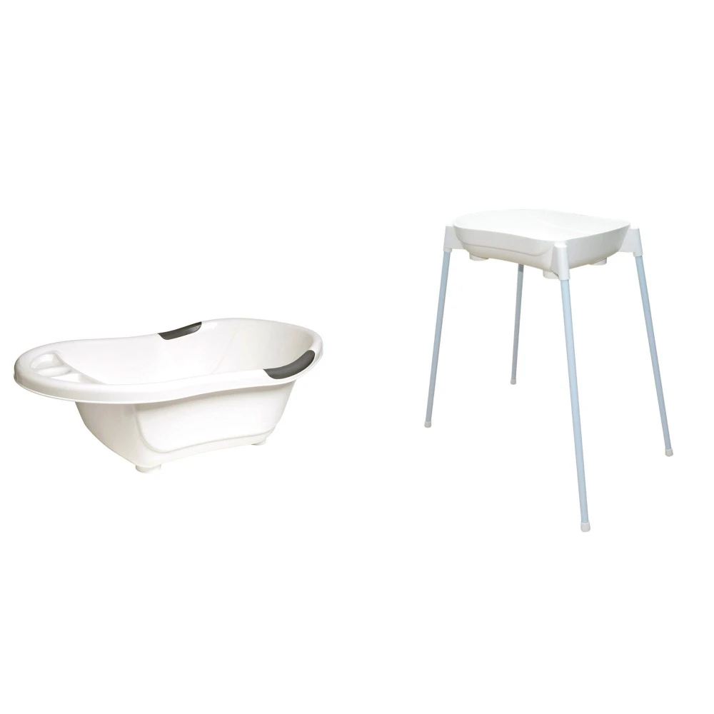 Pack Baignoire Bébé Avec Vidange Blanche + Support De Baignoire Et Tuyau D'évacuation 1 Pack Baignoire Bébé Avec Vidange Blanche + Support De Baignoire Et Tuyau D'évacuation