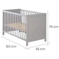 Roba Lit Cododo 60 X 120 Cm Sommier Inclus Gris 9 Roba Lit Cododo 60 X 120 Cm Sommier Inclus Gris -Allobébé ro063224432 3